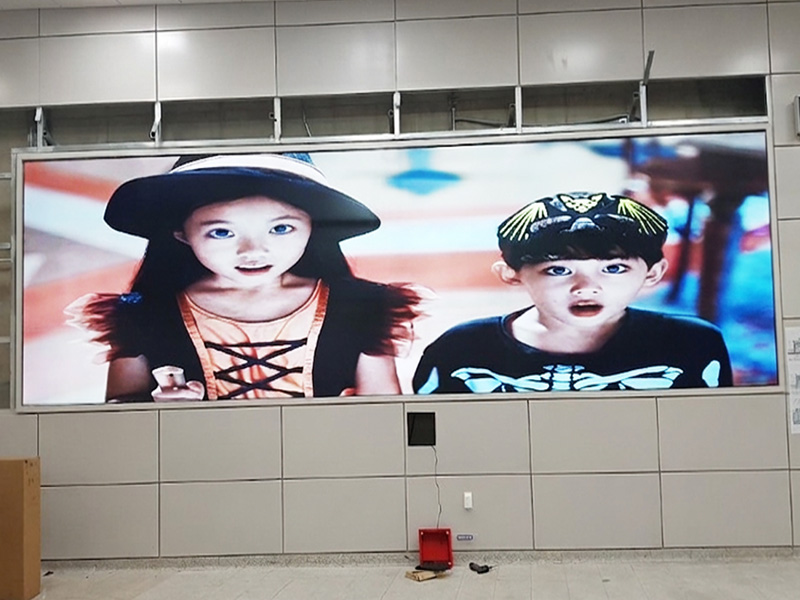 석촌 실내LED전광판 미디어시티 시공사례
