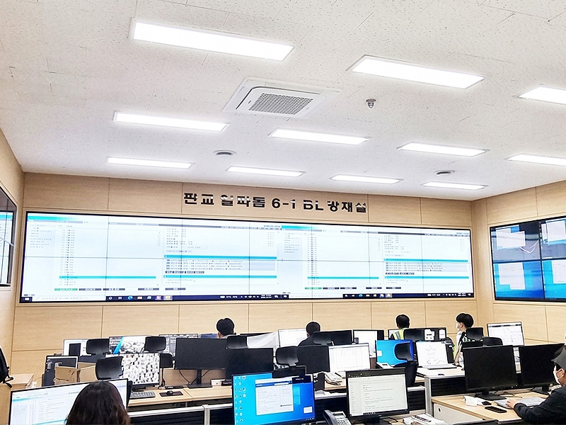 알파돔 상황실모니터 미디어시티 시공사례
